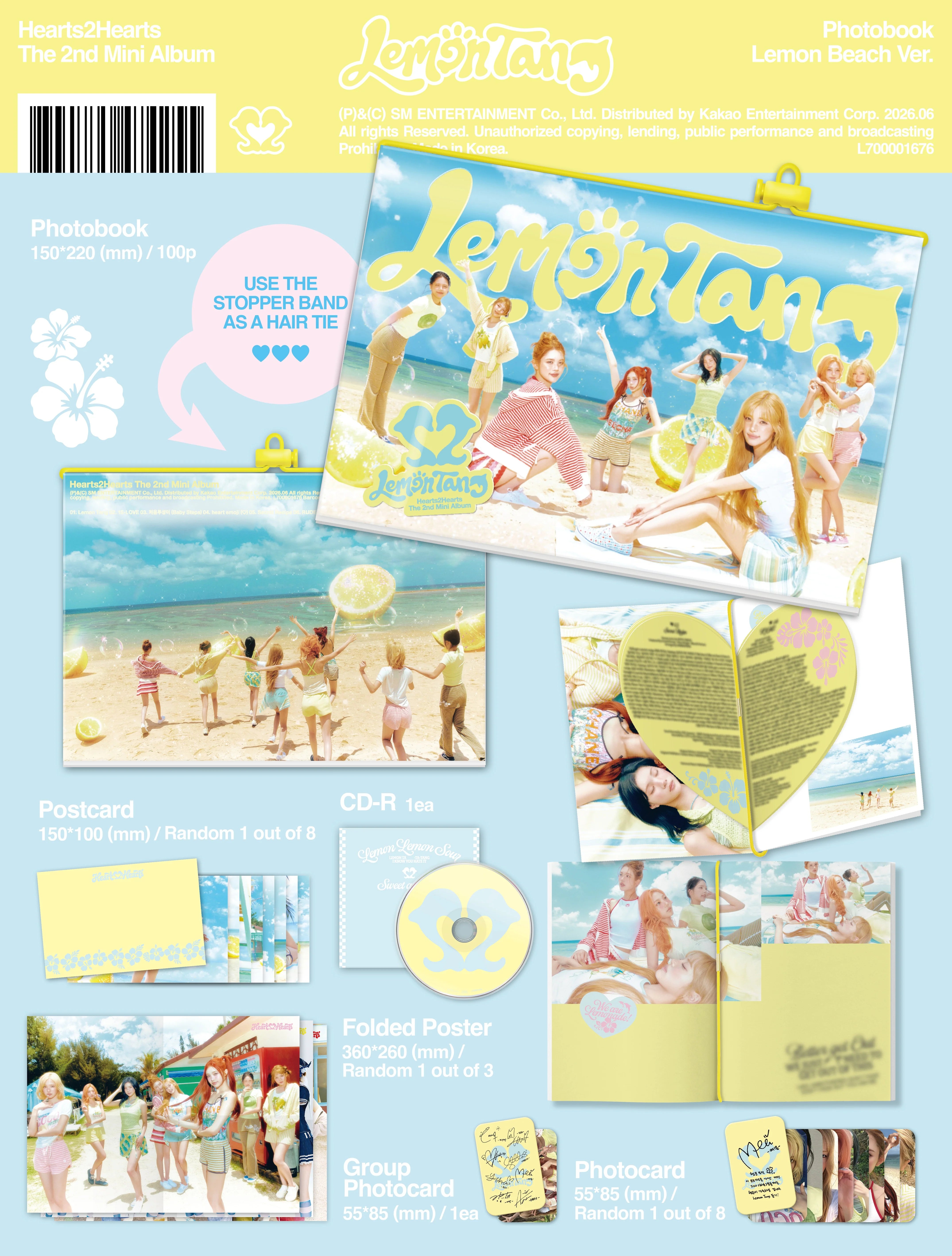 HEARTS2HEARTS - 2ND MINI ALBUM [LEMON TANG] (PHOTOBOOK VER.)