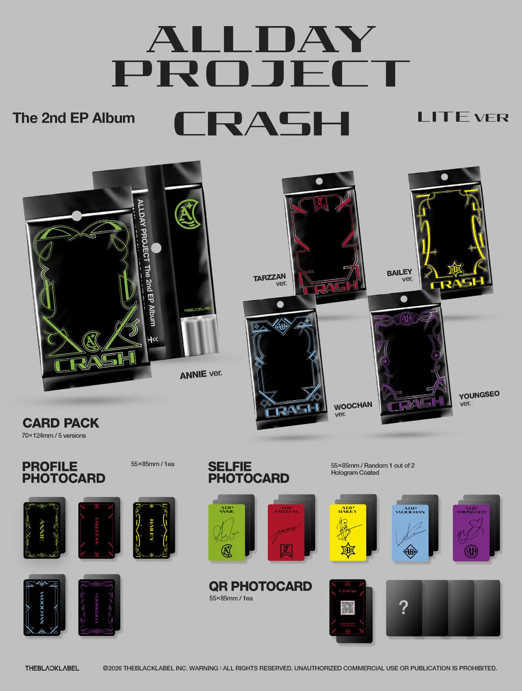 ALLDAY PROJECT - The 2nd EP Album 'CRASH' (LITE ver.) + MAKESTAR POB