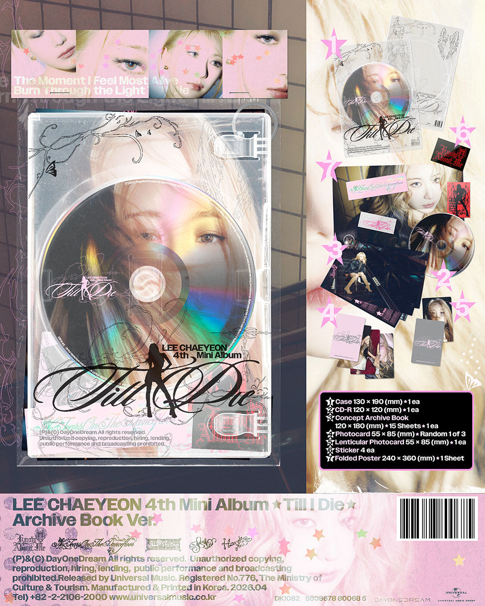 LEE CHAE YEON - 4TH MINI ALBUM [TILL I DIE] [ARCHIVE BOOK VER.]