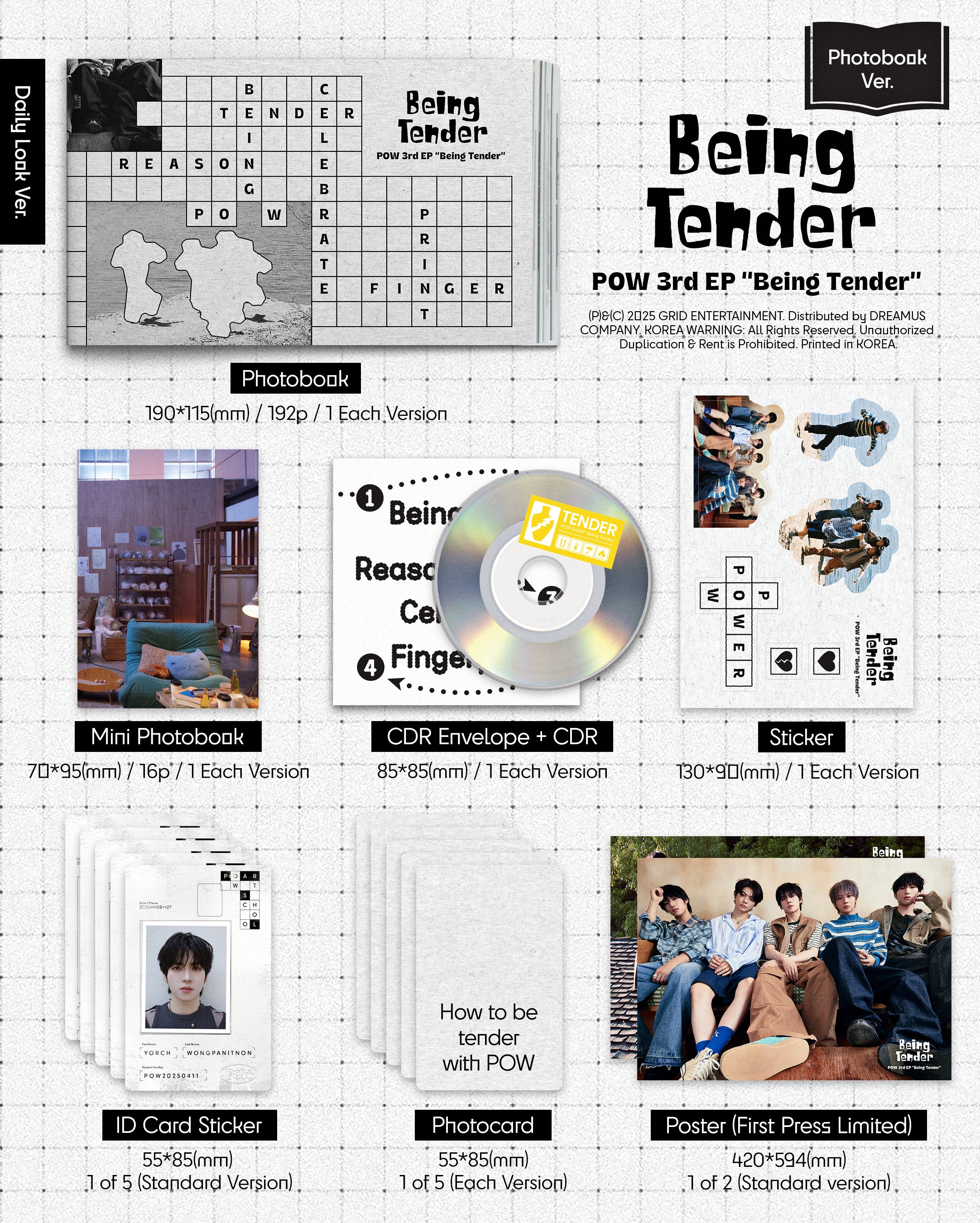 POW - BEING TENDER (PHOTOBOOK VER.) [3RD MINI ALBUM]