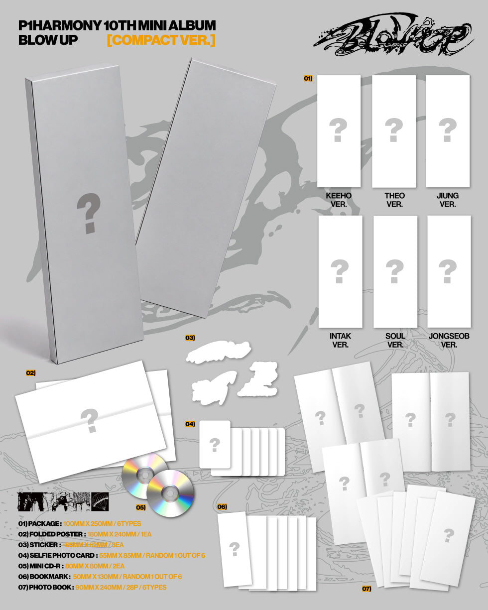 P1HARMONY - 10TH MINI ALBUM [BLOW UP] (COMPACT VER.)