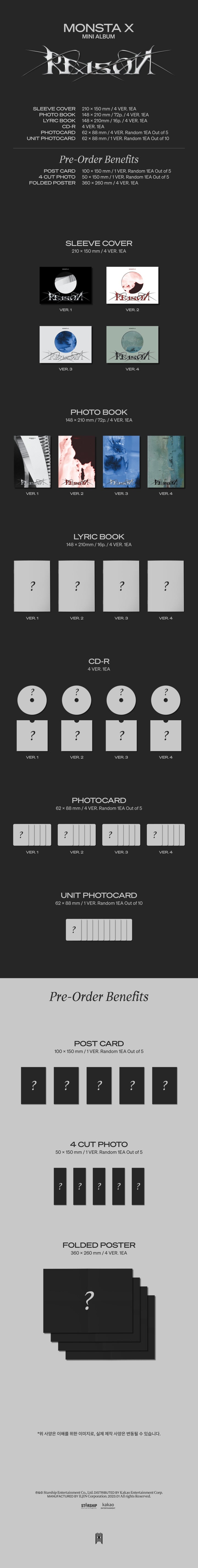 MONSTA X - REASON (12TH MINI ALBUM) (M7-3110-107) - image 2 [eb6c3171f2e1]