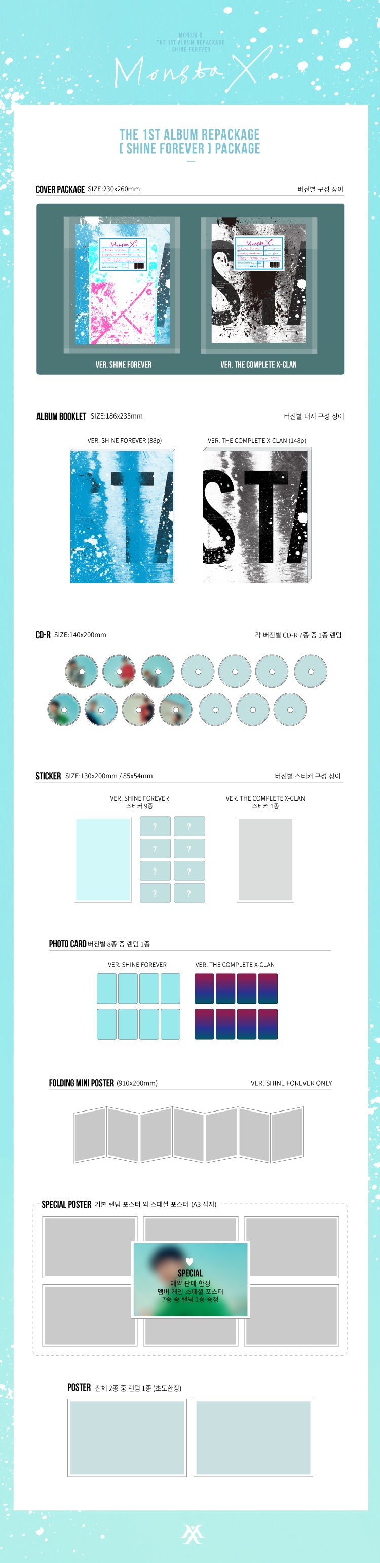 MONSTA X - VOL.1 REPACKAGE ['SHINE FOREVER] (M7-7620-124) - image 2 [f878c91dd974]
