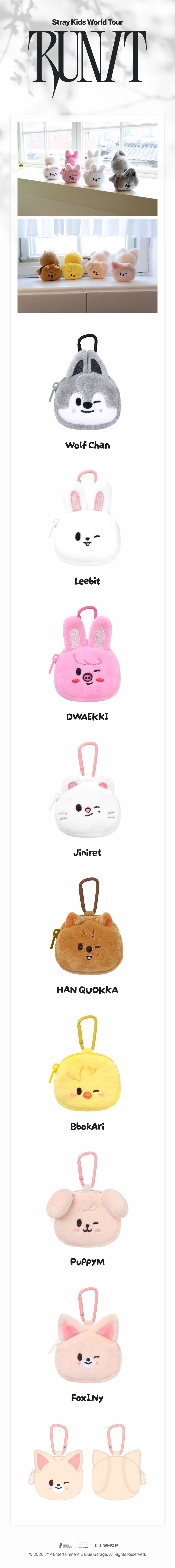 STRAY KIDS - SKZOO MINI BACKPACK KEYRING [WORLD TOUR 'RUN IT' MD]