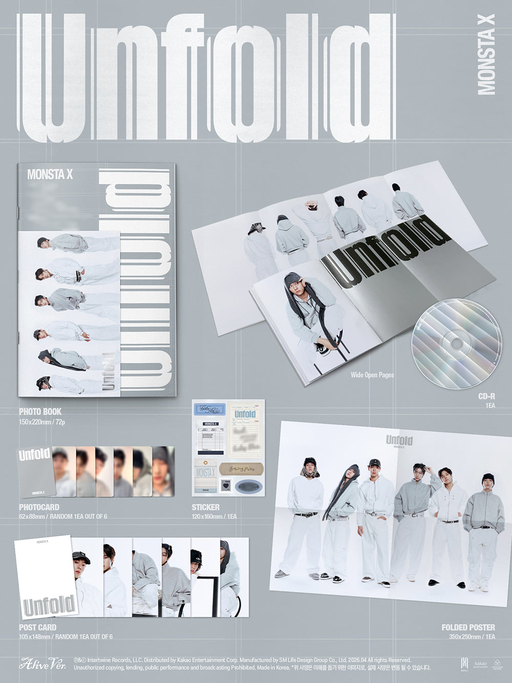 MONSTA X - AMERICAN STUDIO ALBUM [UNFOLD] – TOKKI-SHOP