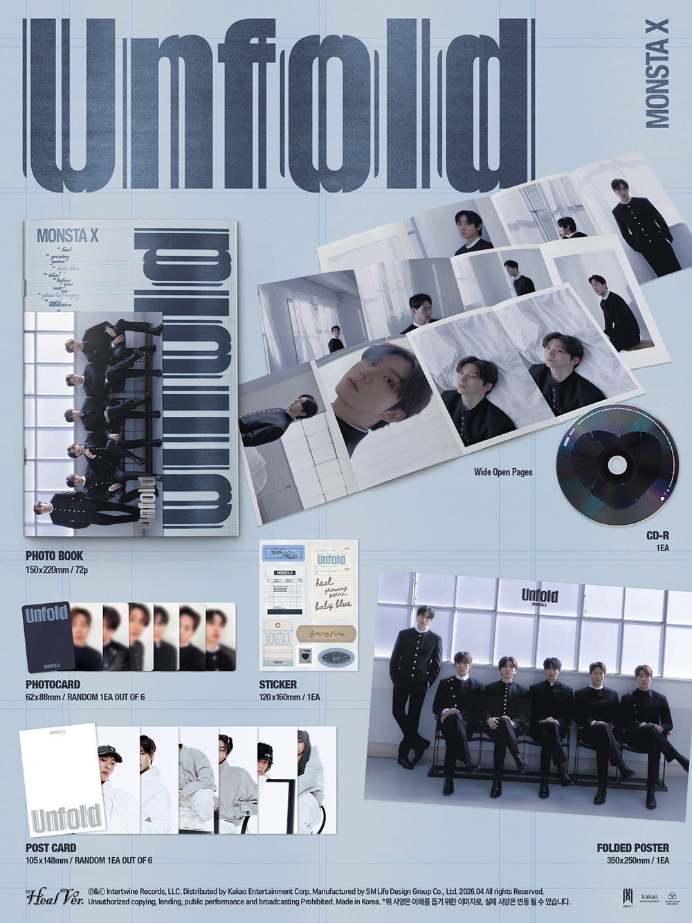 MONSTA X - AMERICAN STUDIO ALBUM [UNFOLD] – TOKKI-SHOP