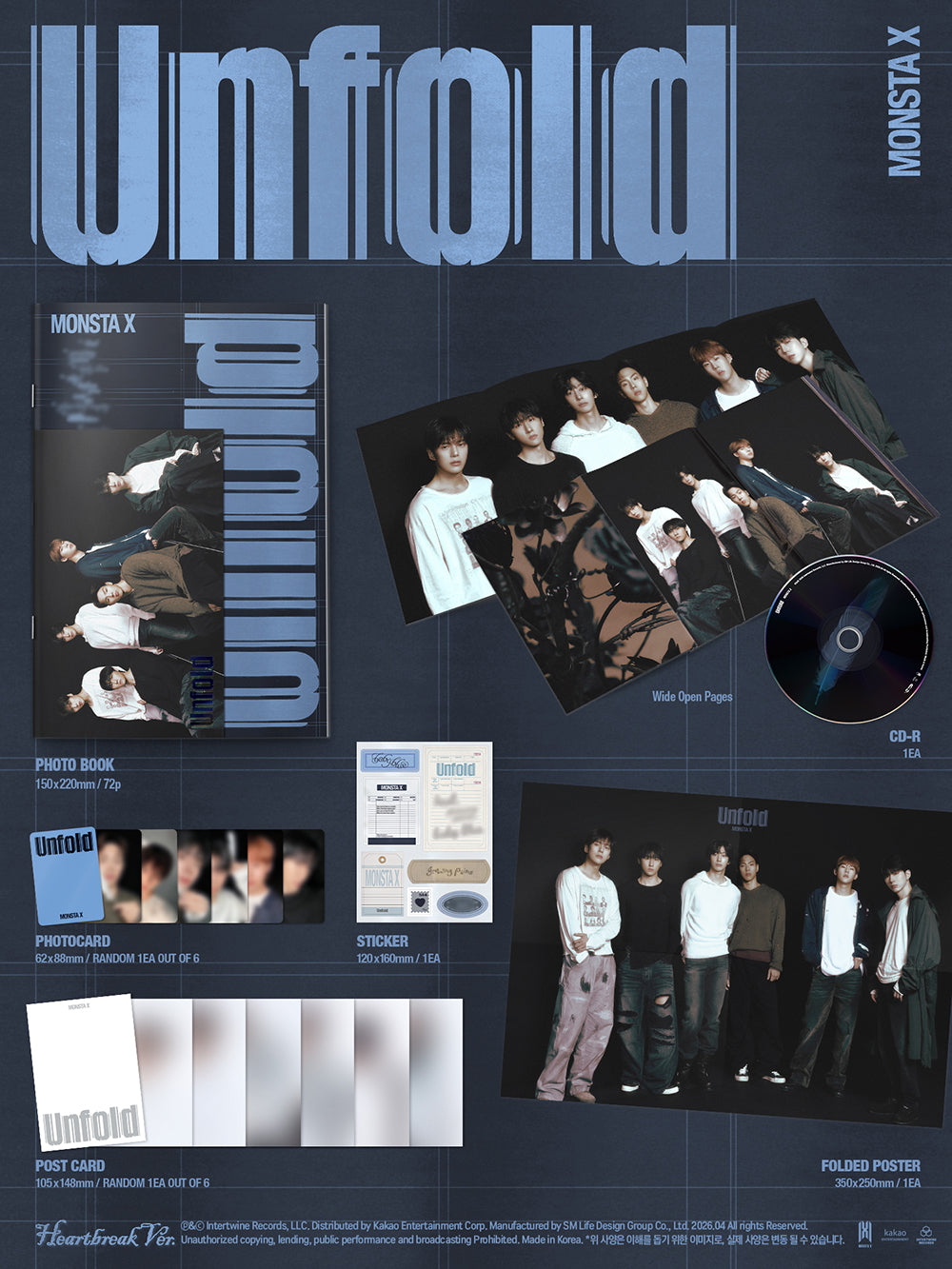 MONSTA X - AMERICAN STUDIO ALBUM [UNFOLD]