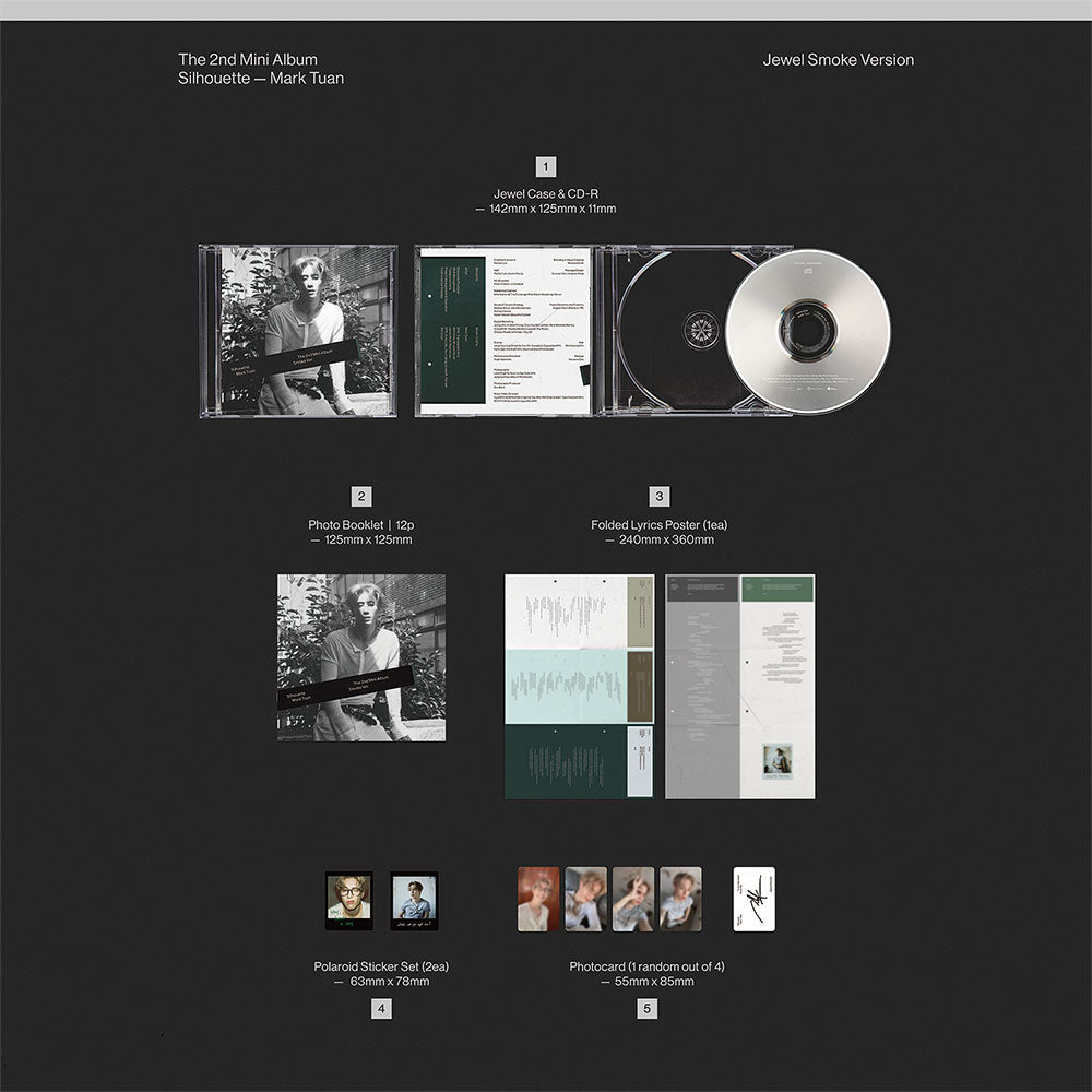MARK TUAN (GOT7) - SILHOUETTE (SMOKE JEWEL VER.) [2ND MINI ALBUM]