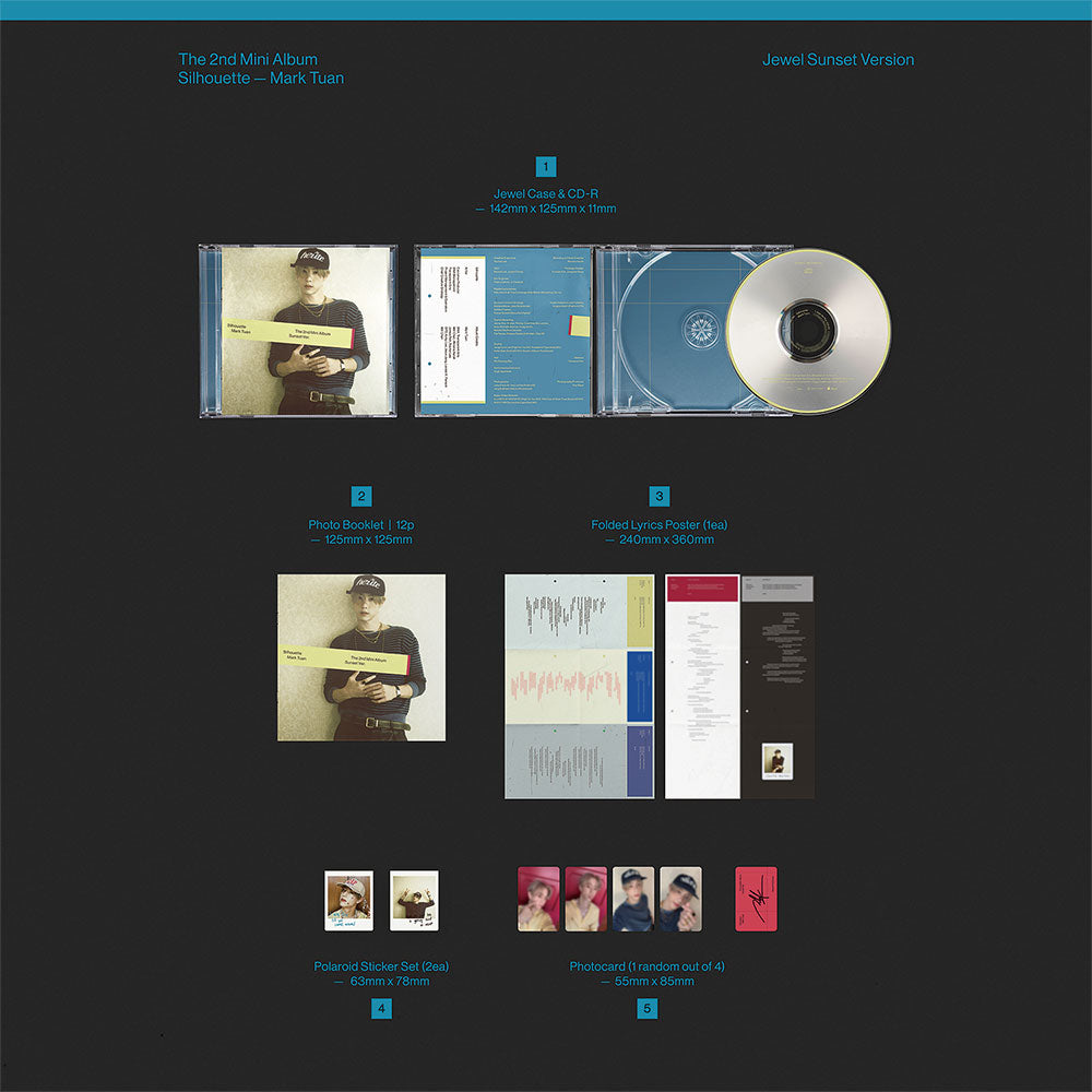 MARK TUAN (GOT7) - SILHOUETTE (SUNSET JEWEL VER.) [2ND MINI ALBUM]