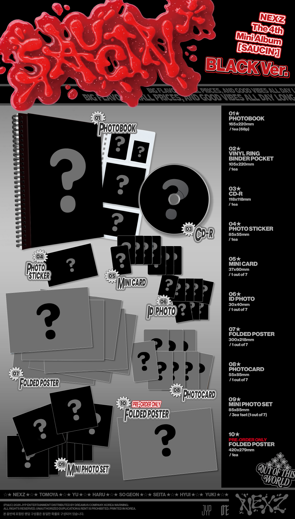 NEXZ - 4TH MINI ALBUM [SAUCIN'] (N10-6824-104) - image 2 [f1b77d965805]