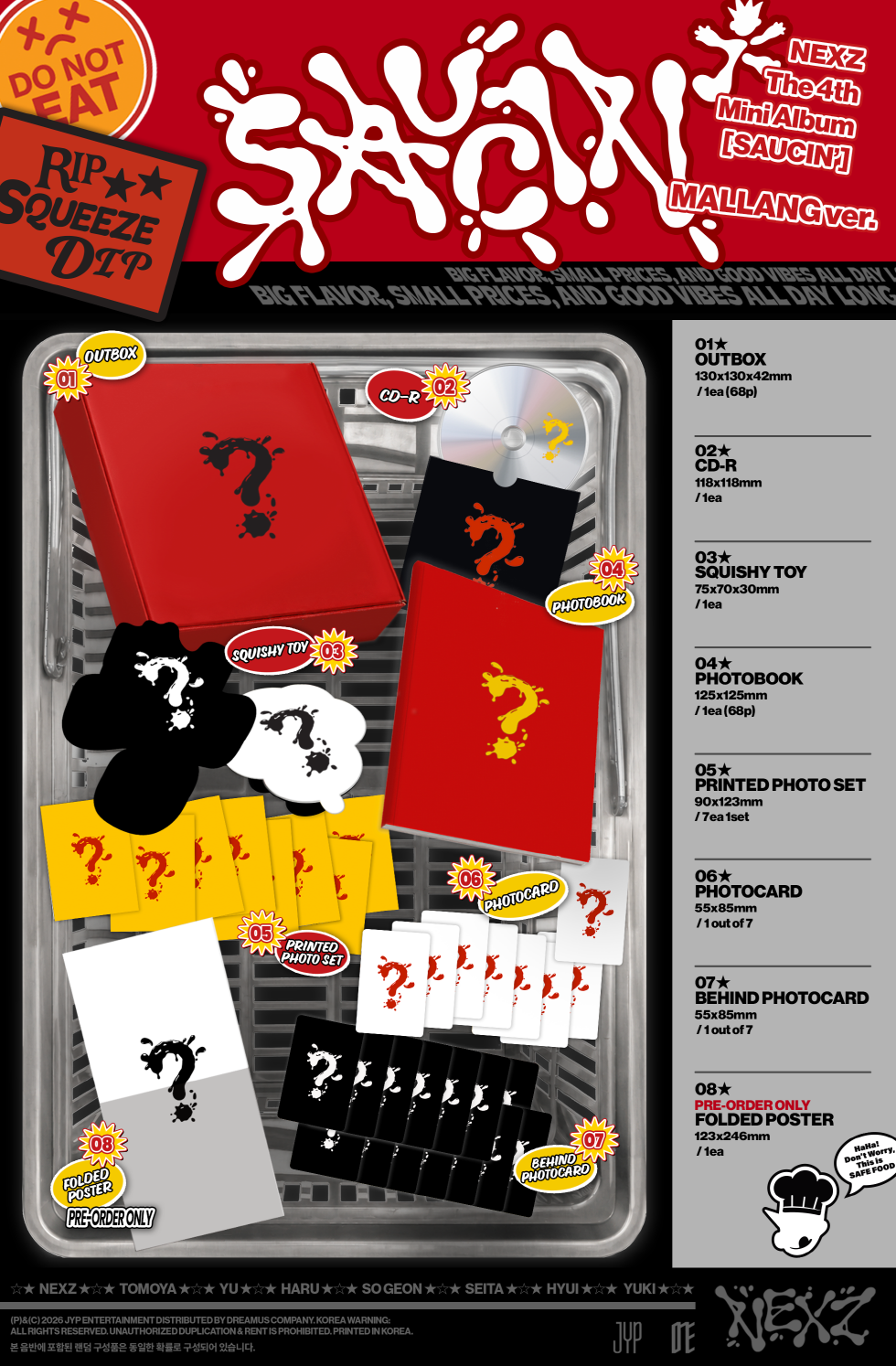 NEXZ - 4TH MINI ALBUM [SAUCIN'] MALLANG VER. (N10-6824-107) - image 2 [d89c5ebd5259]