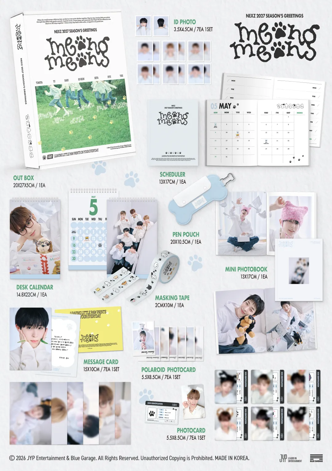 NEXZ - 2027 Season's Greetings [meong meong] + FANS SHOP POB (N10-6C14-201) - image 2