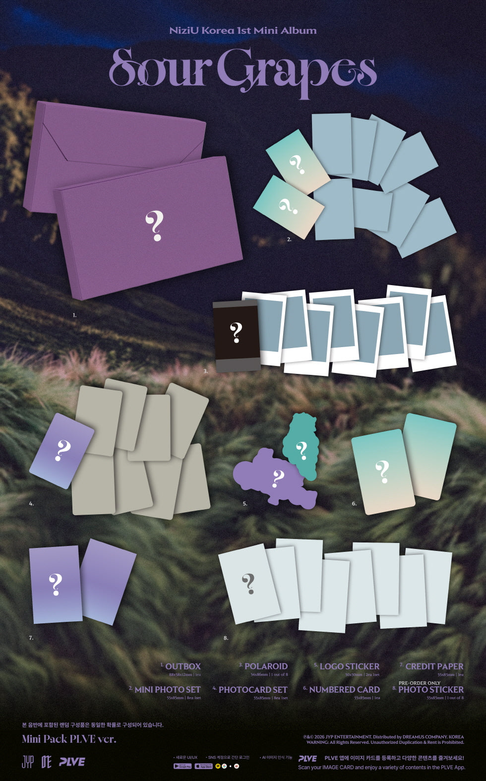 NIZIU - 1ST MINI ALBUM [SOUR GRAPES] MINI PACK PLVE VER. (N17-6928-103) - image 2 [2334c08bda92]