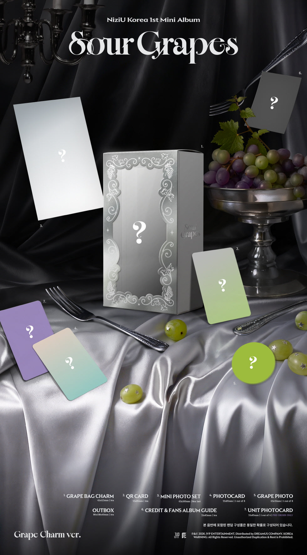 NIZIU - 1ST MINI ALBUM [SOUR GRAPES] GRAPE CHARM VER. (N17-6928-104) - image 2 [0e7ba5a7b1e5]