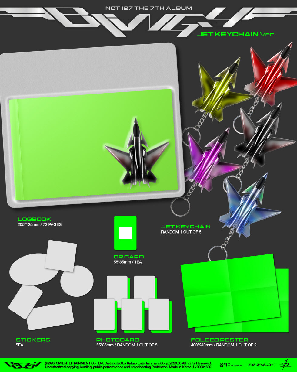 NCT 127 - 7TH ALBUM [BLINGY] (JET KEYCHAIN VER.) (N2-6825-106) - image 2 [bfc71bca77cd]