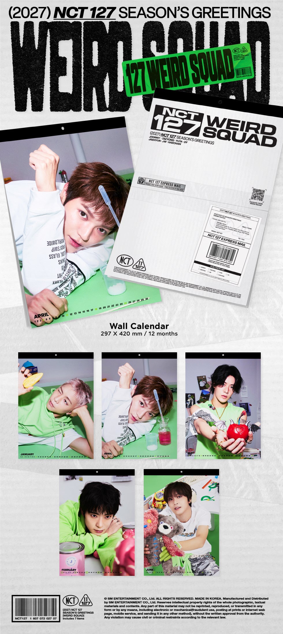 NCT 127 - 2027 WALL CALENDAR (N2-6C24-107) - image 2 [99670dd1a7e6]