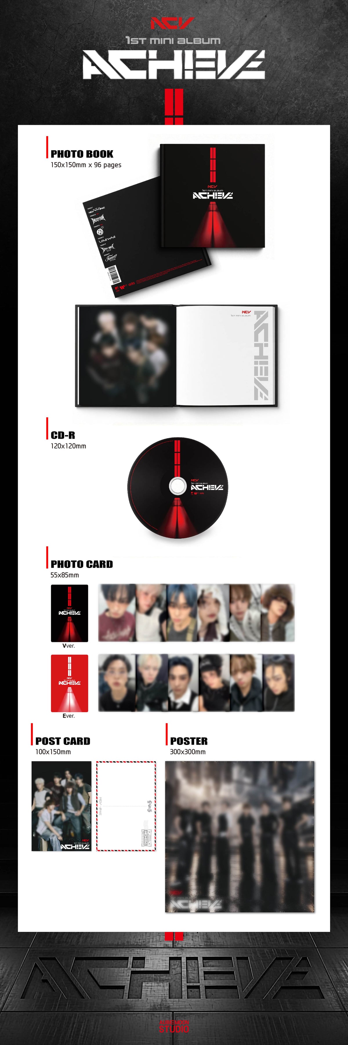 NCHIVE - 1ST MINI ALBUM [ACHIEVE] (N8-6A01-101) - image 2 [f1d9a9d21826]
