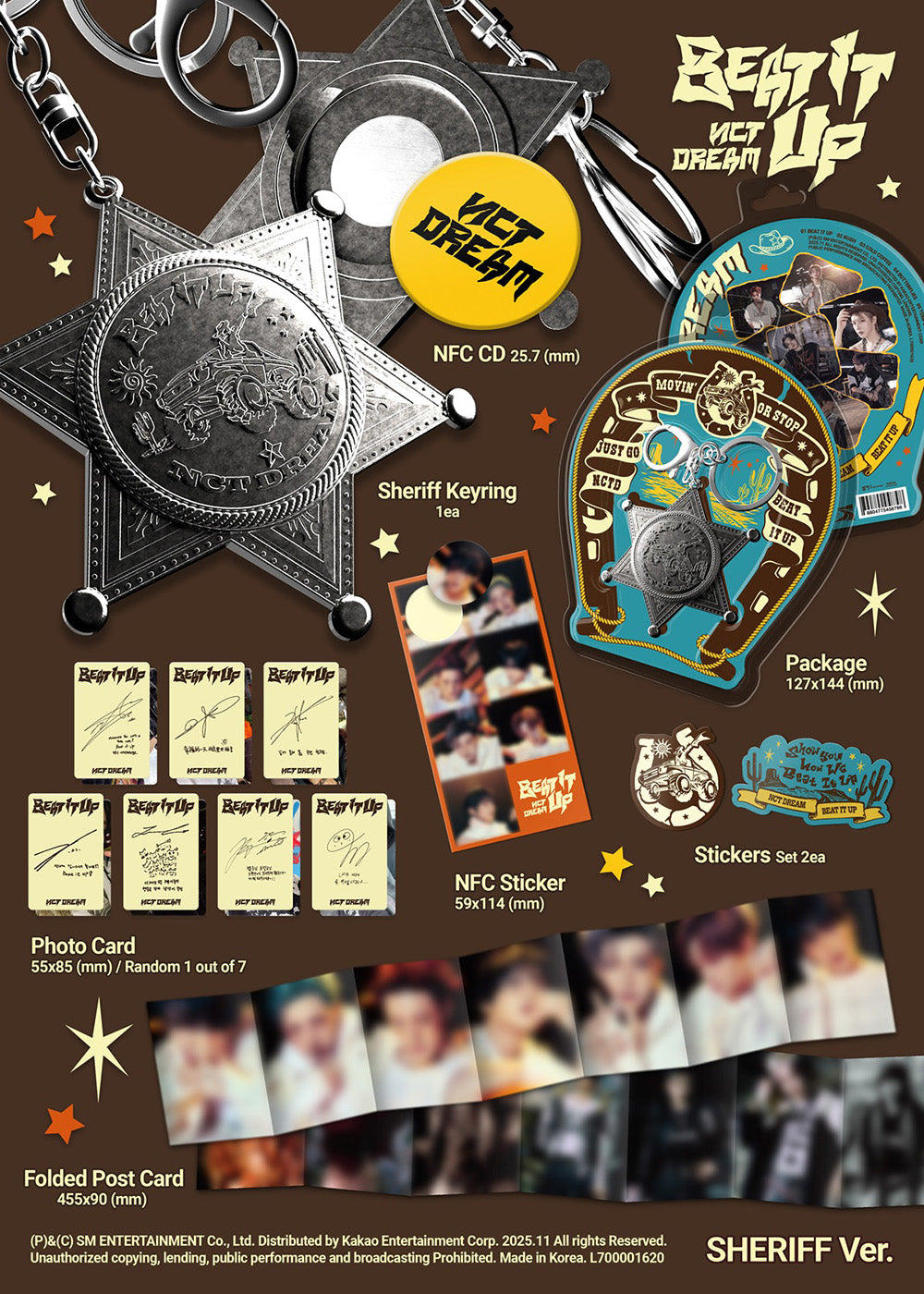 NCT DREAM - 6TH MINI ALBUM [BEAT IT UP] (SHERIFF VER.)