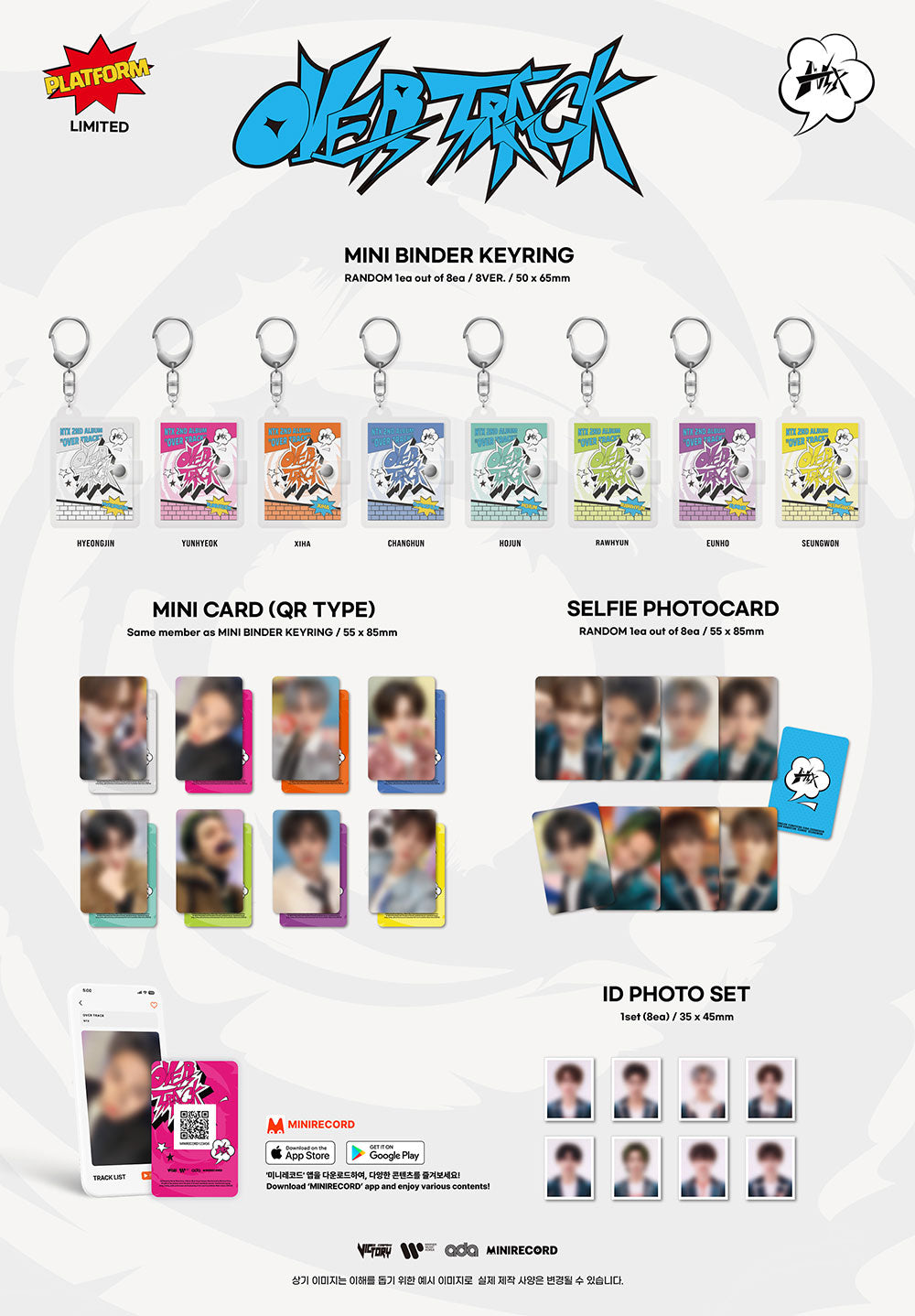 [PRE-ORDER] NTX - OVER TRACK (BINDER KEYRING VER.)