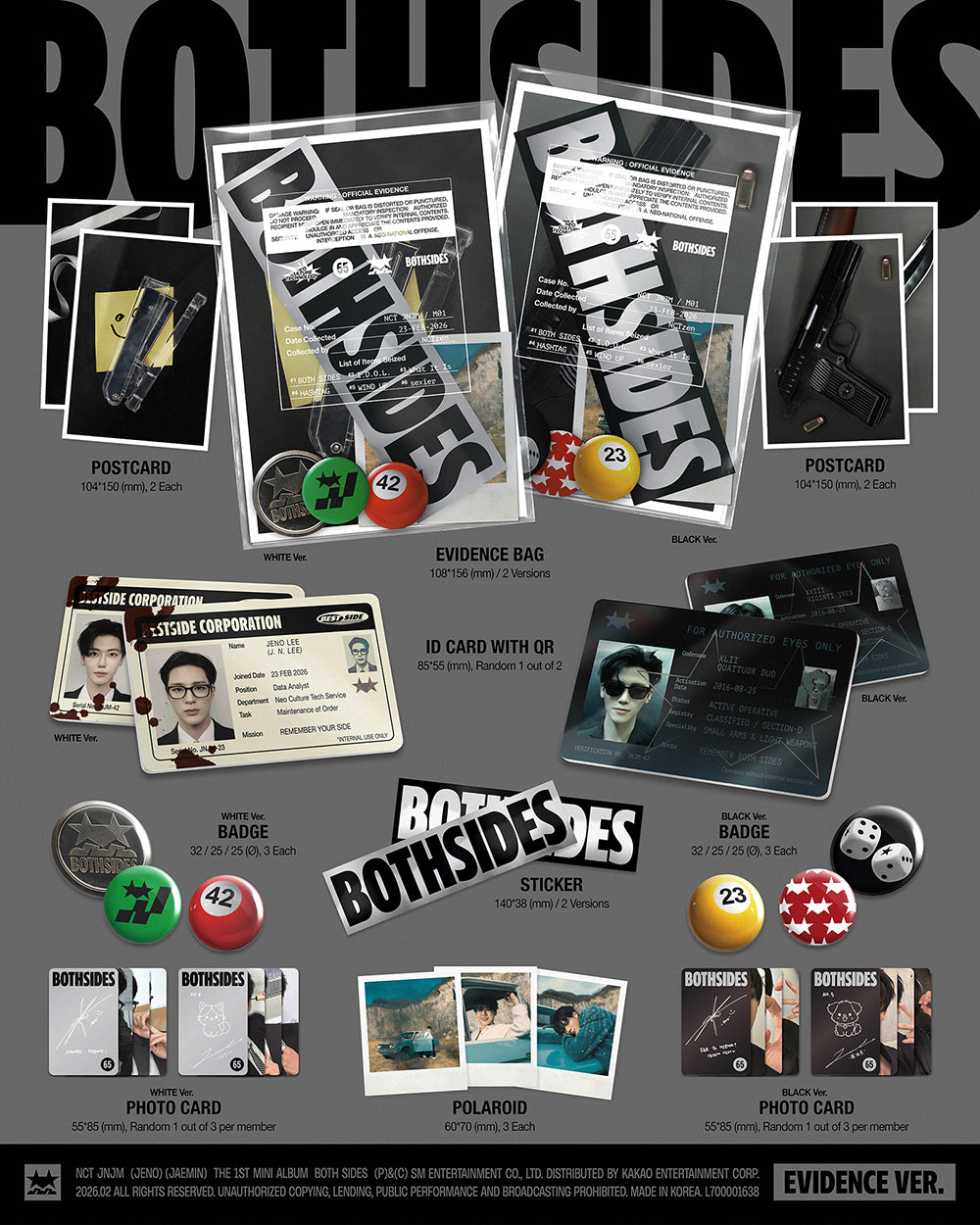 [PRE-ORDER] NCT JNJM - 1ST MINI ALBUM [BOTH SIDES] (EVIDENCE VER.)
