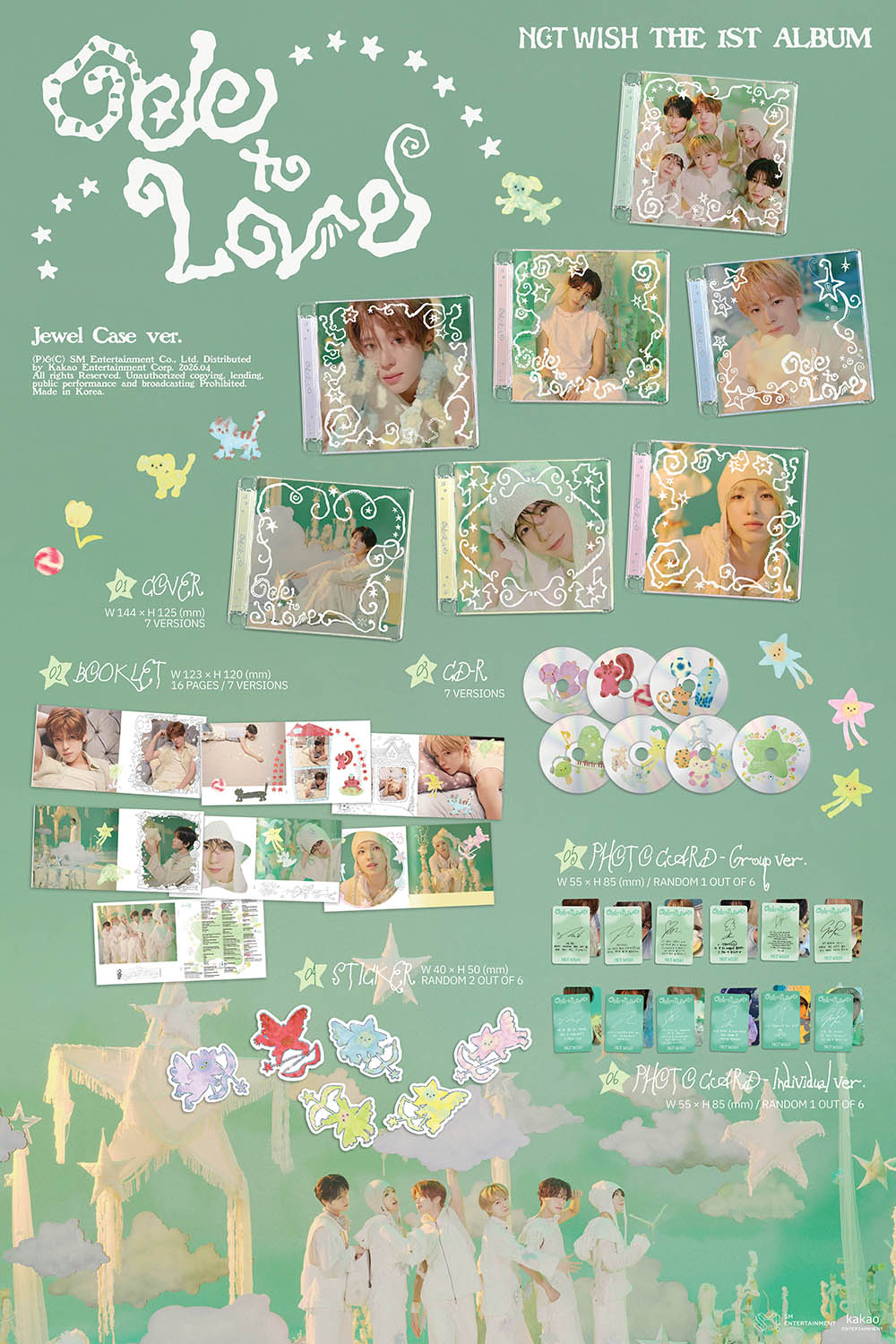 NCT WISH - 1ST ALBUM [ODE TO LOVE] (JEWEL CASE VER.)