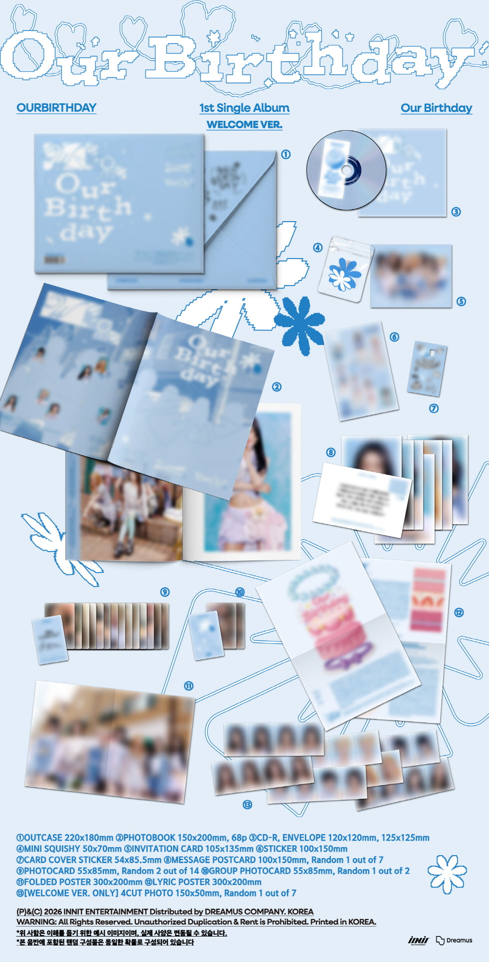 OURBIRTHDAY - 1ST SINGLE ALBUM [OUR BIRTHDAY] (O17-6819-104) - image 2 [77b8e97a4d6b]
