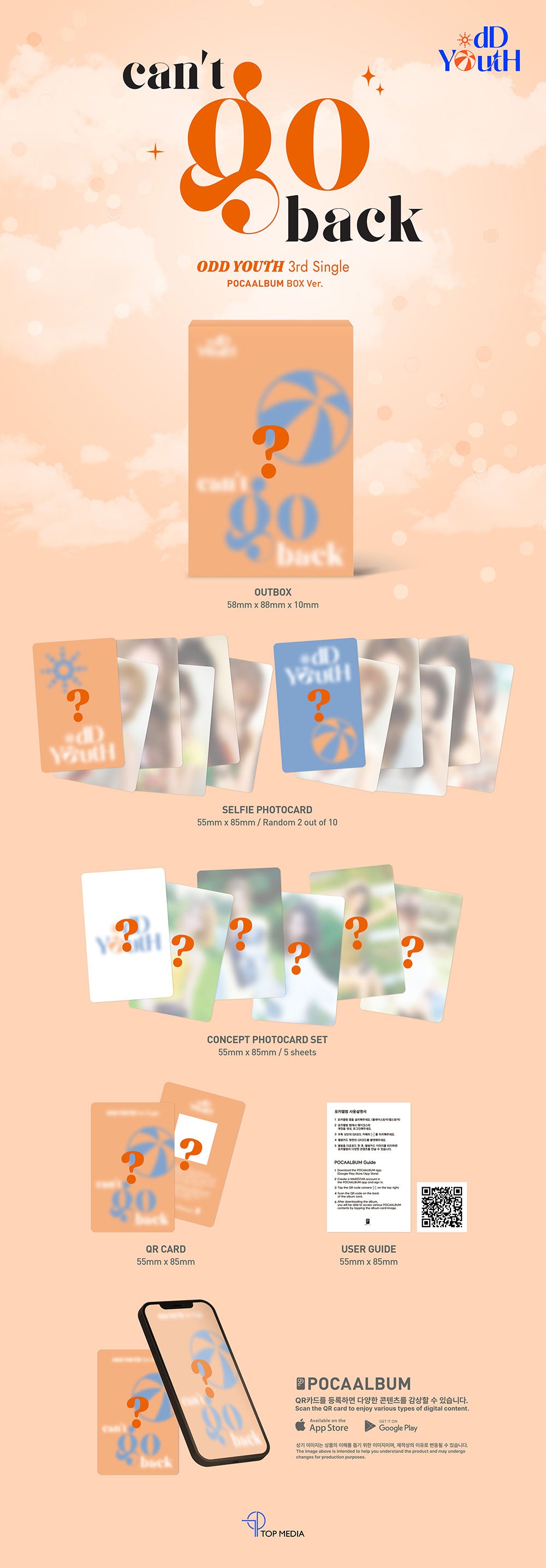 ODD YOUTH - CAN´T GO BACK (POCAALBUM BOX VER.) [3RD SINGLE ALBUM]