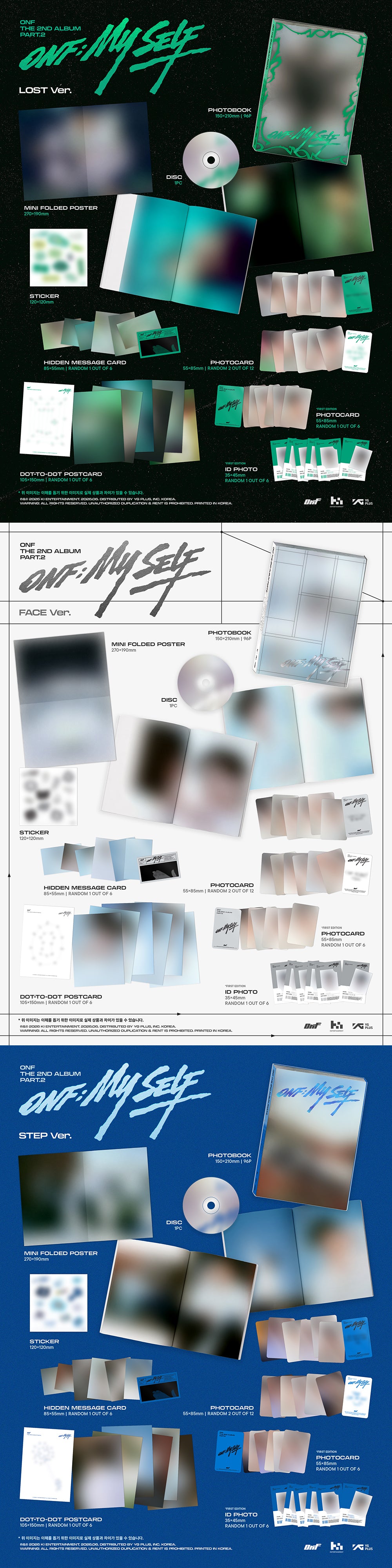 ONF - 2ND ALBUM PART.2 [ONF:MY SELF] (PHOTOBOOK VER.)