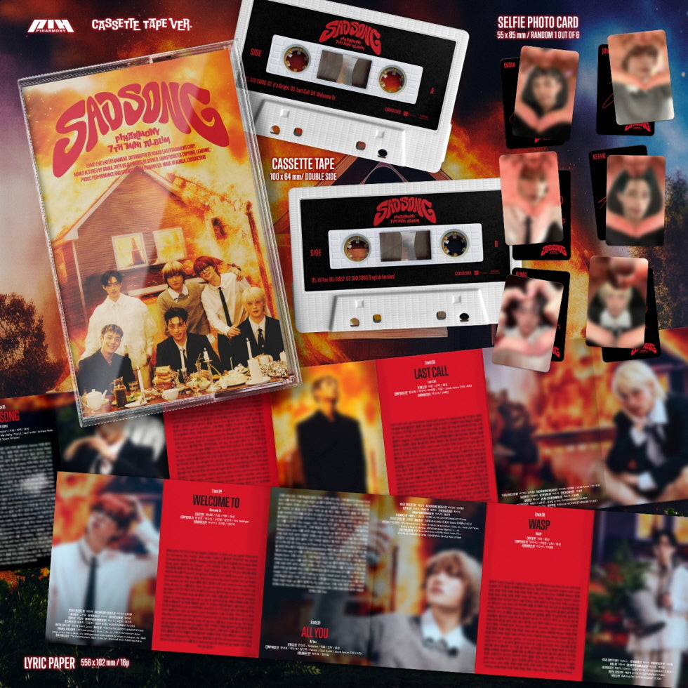 P1HARMONY - 7TH MINI ALBUM [SAD SONG] (CASSETTE TAPE) (P1-4920-103) - image 2 [61aa48f0bccc]