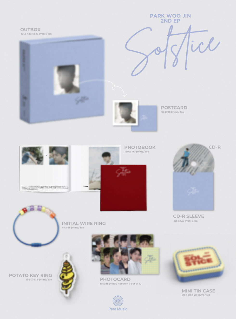 PARK WOO JIN - 2ND MINI ALBUM [SOLSTICE] (P23-6A14-101) - image 2 [33d9a6650b14]