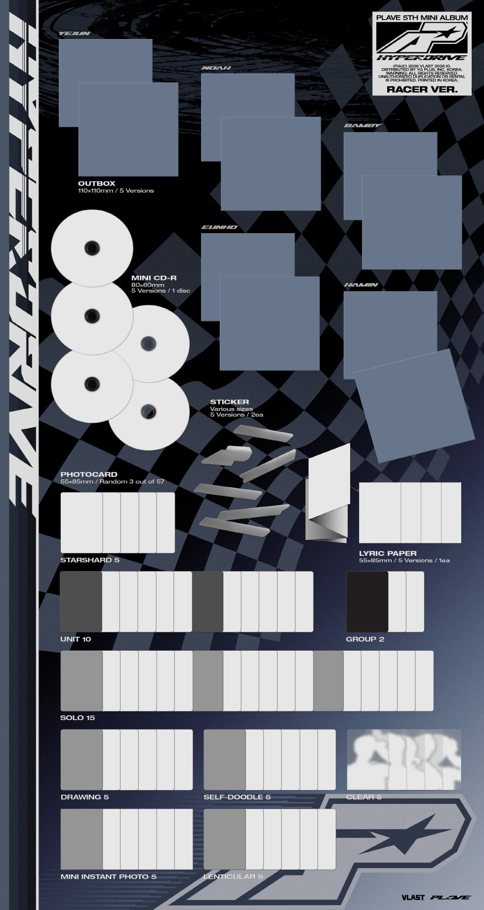 PLAVE - 5TH MINI ALBUM [HYPERDRIVE] (RACER VER.) (P4-6A13-102) - image 2 [ceee0907f8bd]