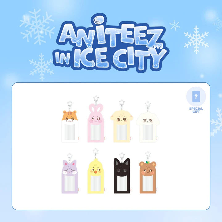 ATEEZ - PLUSH PHOTOCARD HOLDER KEYRING - ANITEEZ IN ICE CITY OFFICIAL MD