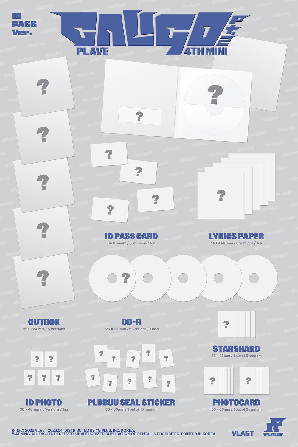 PLAVE - 4TH MINI ALBUM [CALIGO PT.2] ID PASS VER.