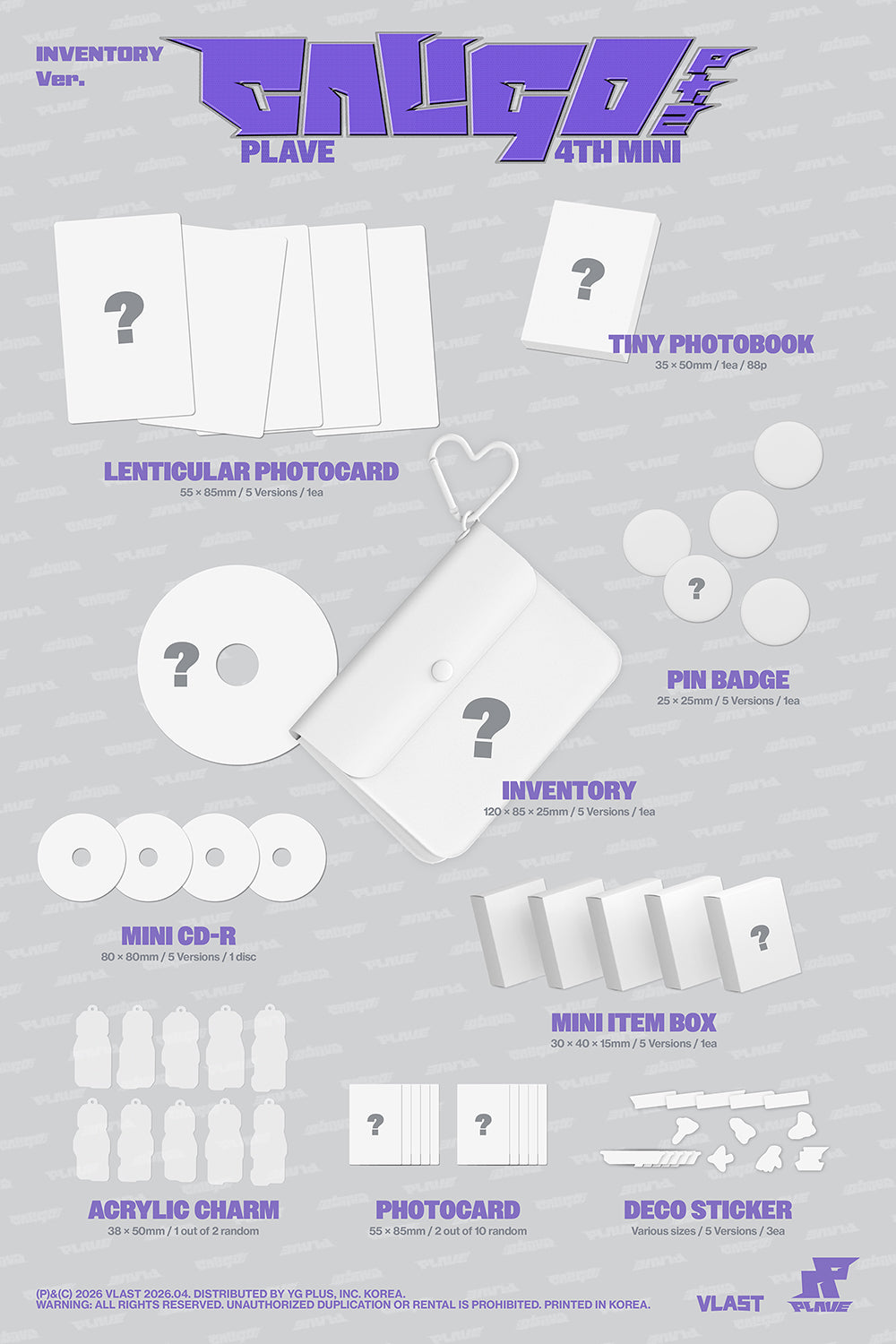 PLAVE - 4TH MINI ALBUM [CALIGO PT.2] INVENTORY VER.