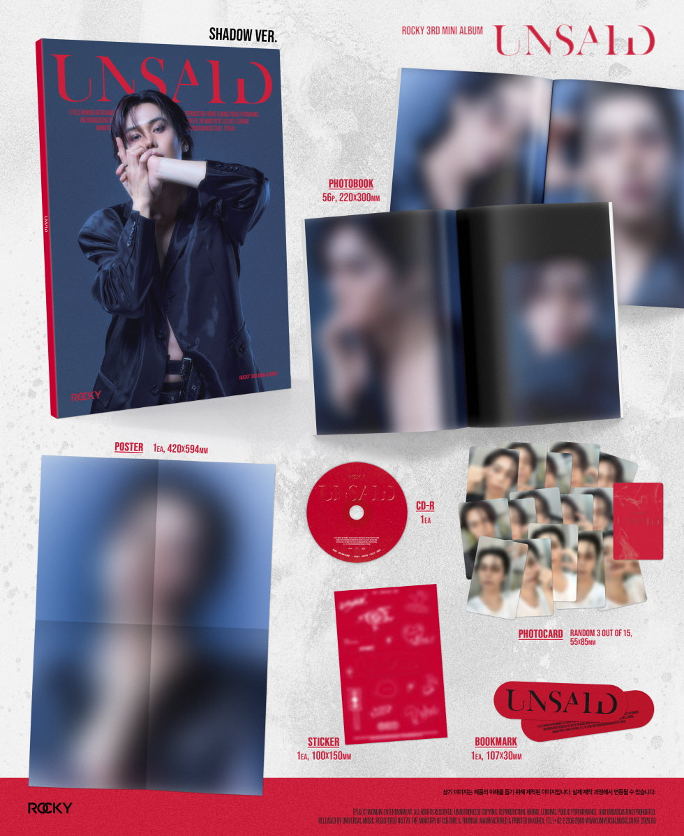 ROCKY - 3RD MINI ALBUM [UNSAID] (R14-6819-101) - image 2 [923289e240fc]