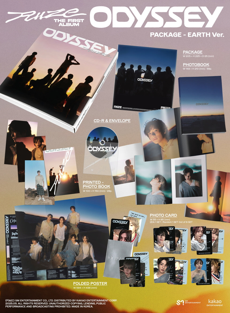RIIZE - 1ST ALBUM [ODYSSEY] (PACKAGE VER.) (R3-5520-124) - image 2 [d5d822ec16f4]