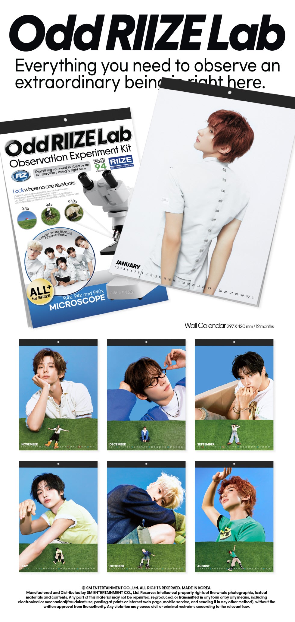 RIIZE - 2027 WALL CALENDAR (R3-6C24-124) - image 2 [79e292e42a0e]