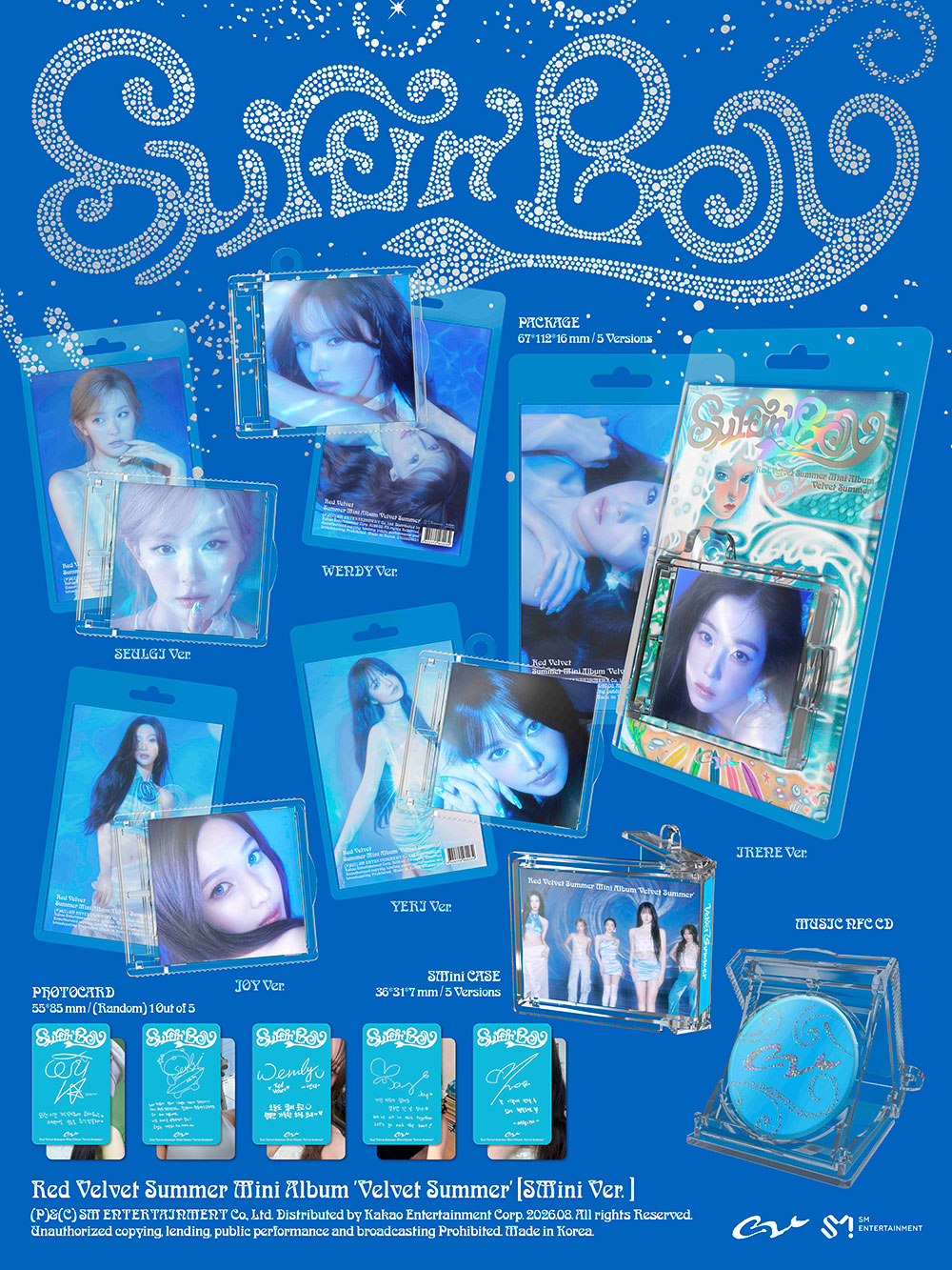 RED VELVET - SUMMER MINI ALBUM [VELVET SUMMER] (SMINI VER.)