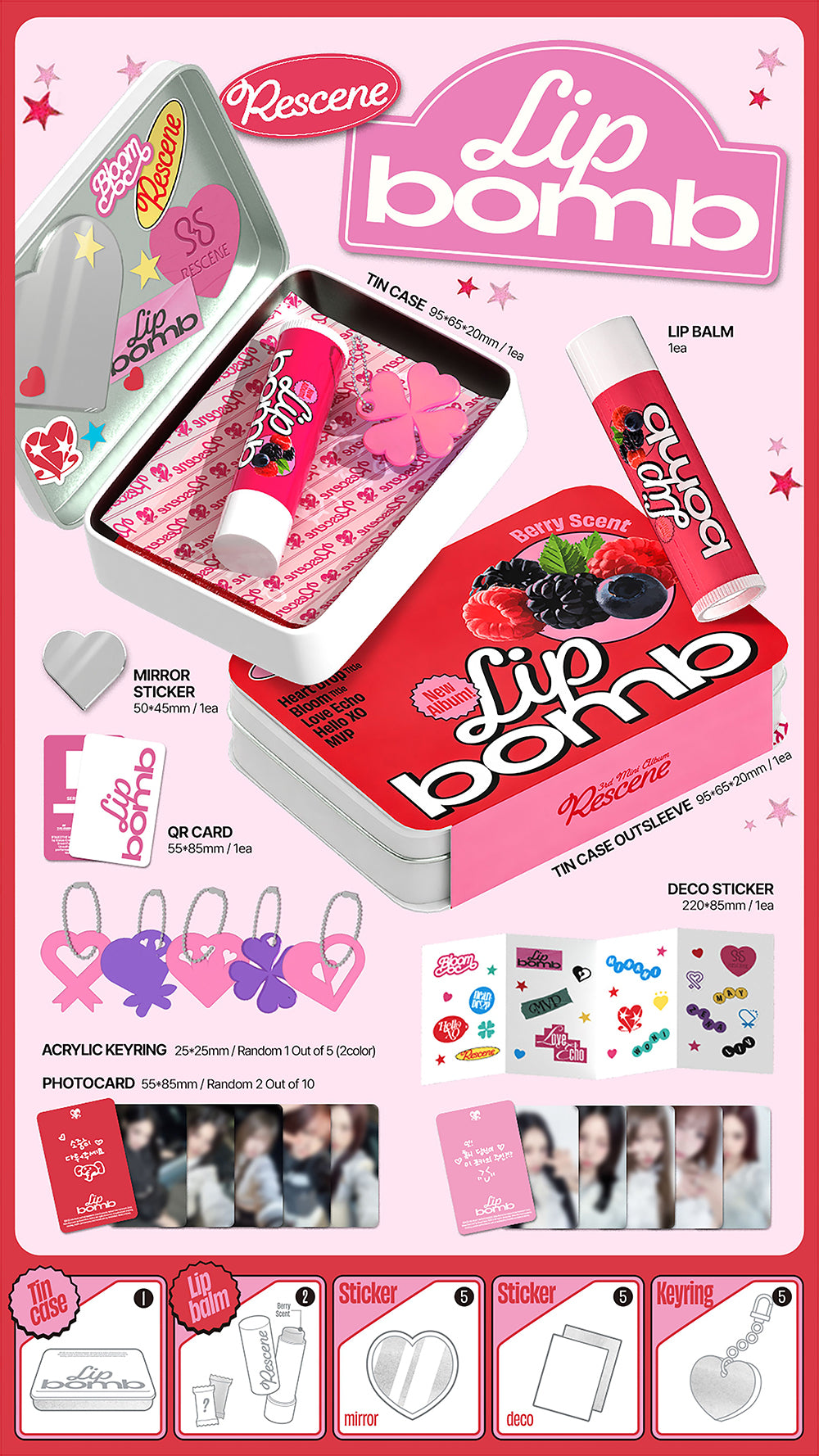 RESCENE - LIP BOMB (LIP BALM VER.) [3RD MINI ALBUM]