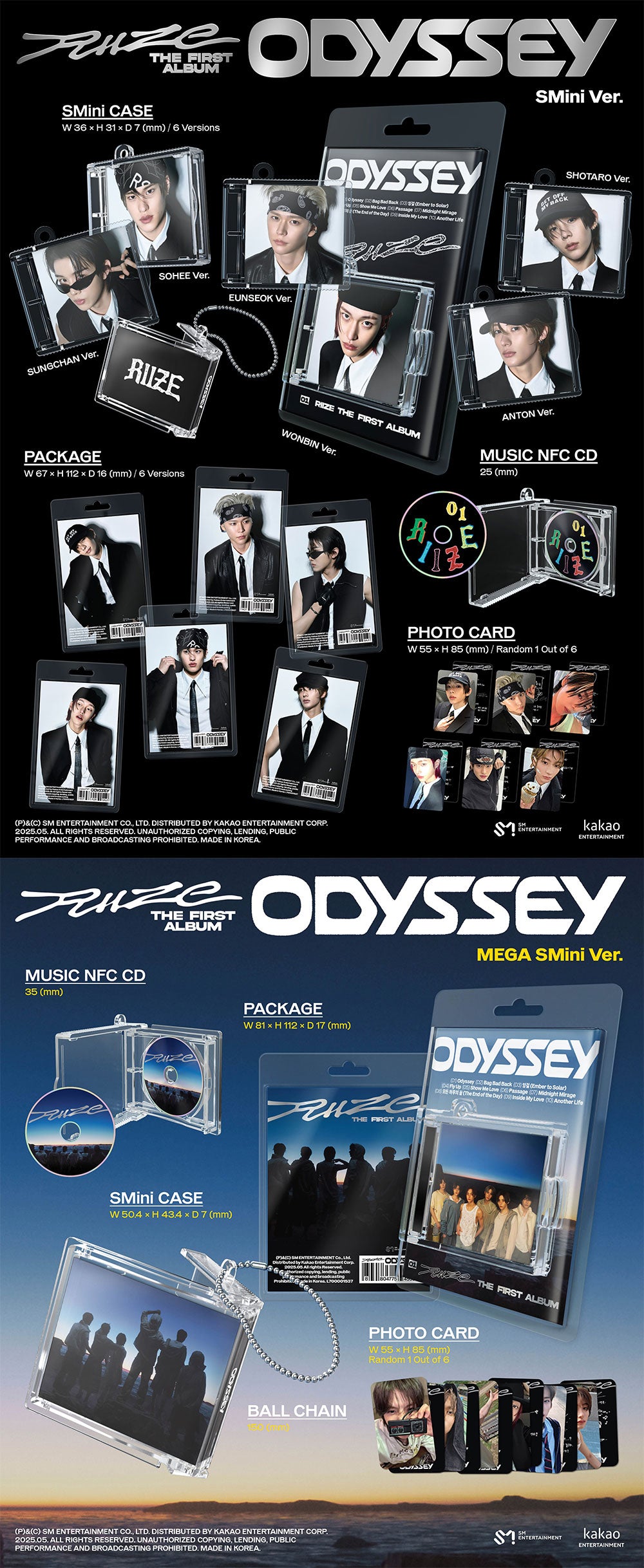 RIIZE - 1ST ALBUM [ODYSSEY] (SMINI VER.)