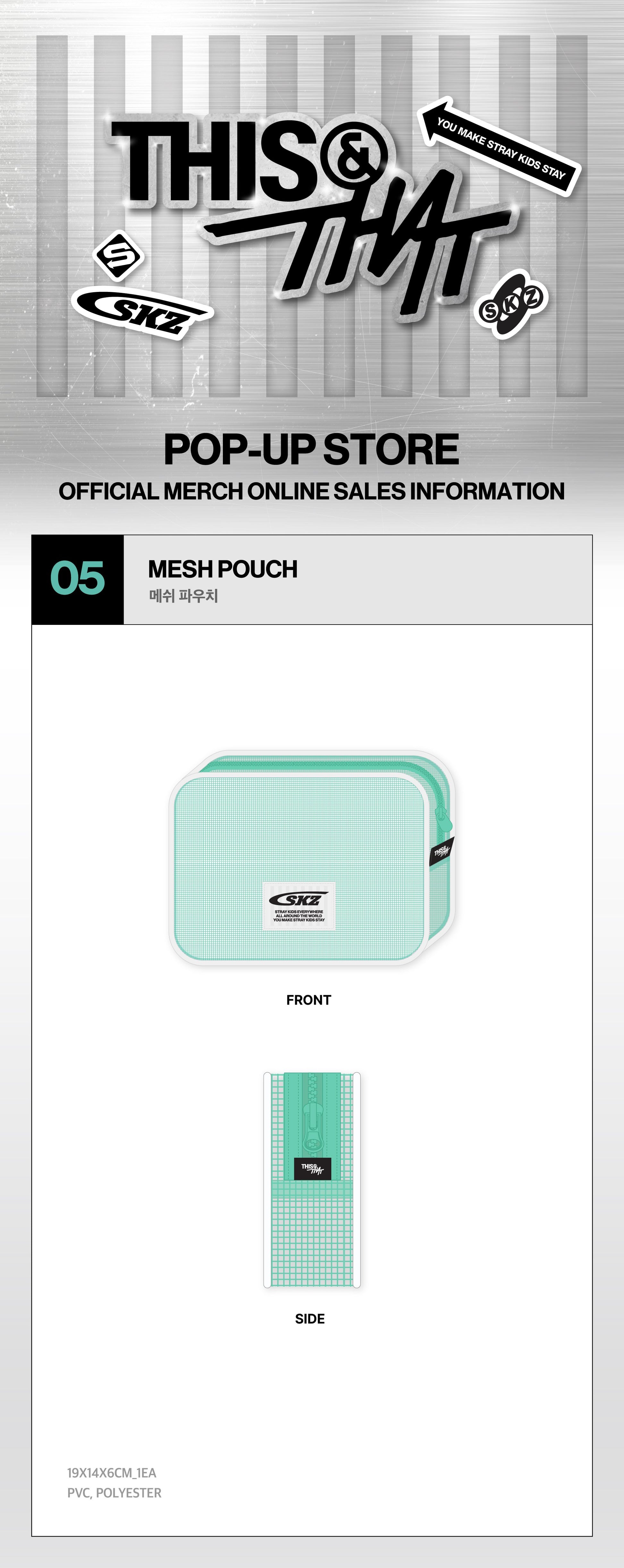 Stray Kids - MESH POUCH - Week1 THIS & THAT POP-UP MD (S1-6B29-2107) - image 2