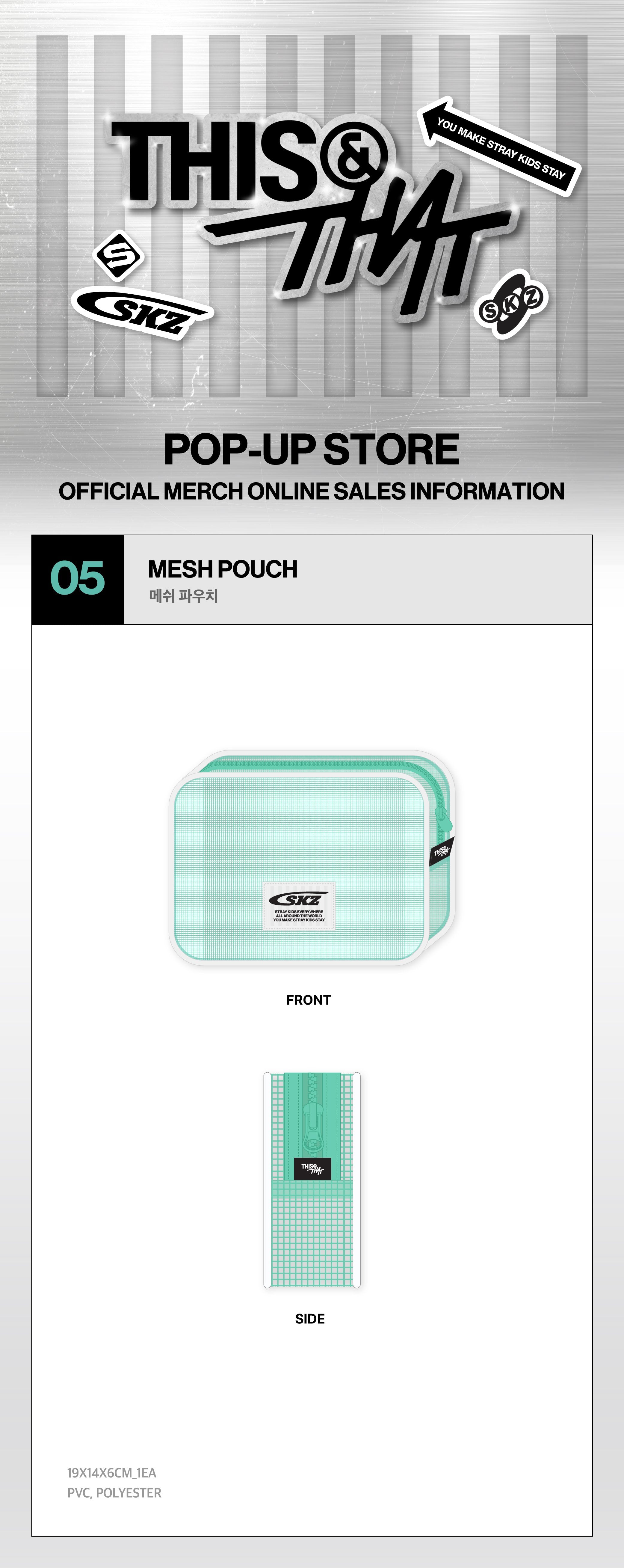 Stray Kids - MESH POUCH - Week1 THIS & THAT POP-UP MD (S1-6B29-2107) - image 2