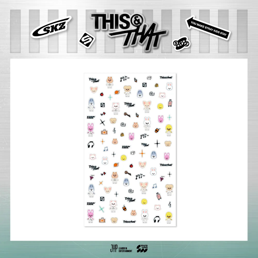 Stray Kids - SKZOO MICRO STICKER - Week1 THIS & THAT POP-UP MD (S1-6B29-2111) - image 1