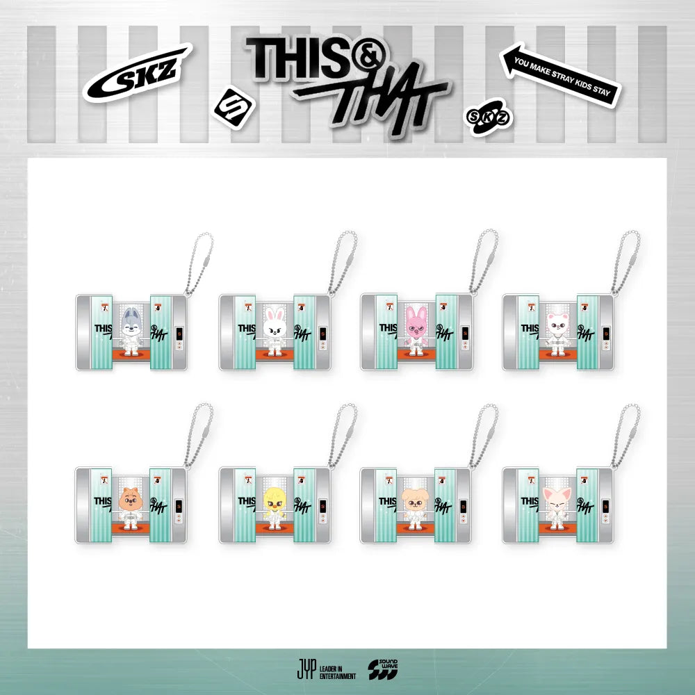 Stray Kids - SKZOO CAPSULE ACRYLIC KEYRING - Week1 THIS & THAT POP-UP MD (S1-6B29-2129) - image 1