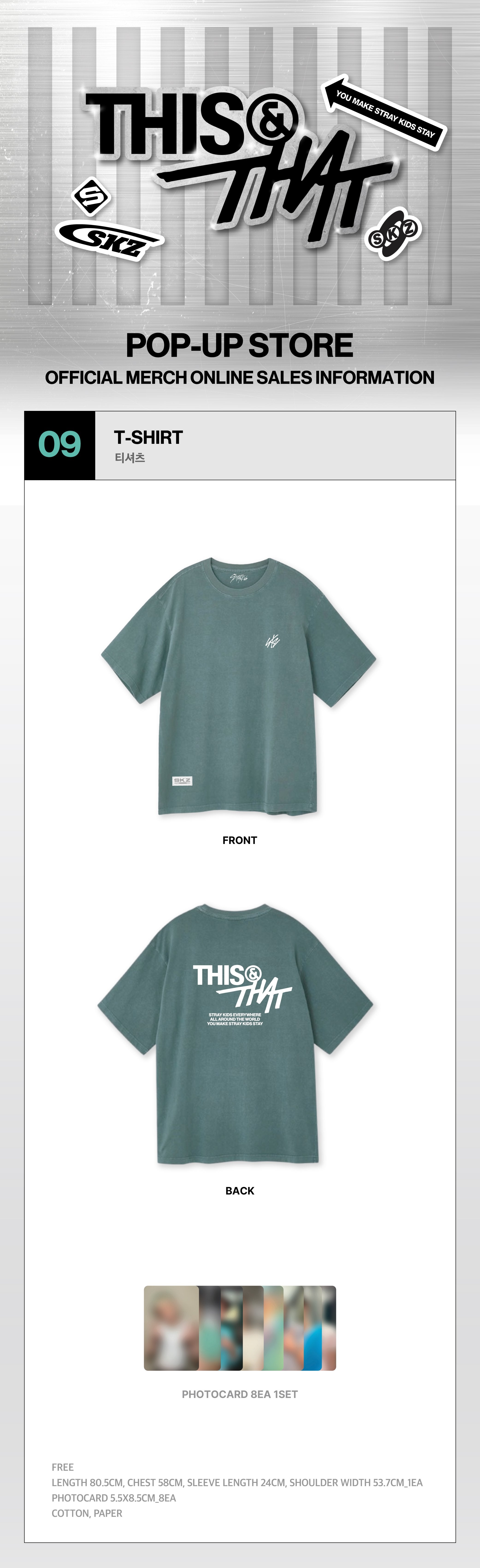 Stray Kids - T-SHIRT - Week1 THIS & THAT POP-UP MD (S1-6B29-271) - image 2