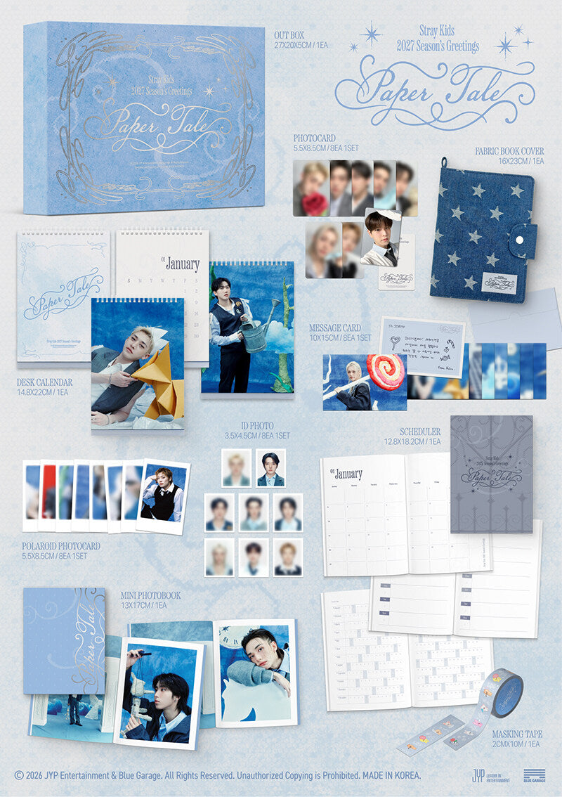 STRAY KIDS - 2027 SEASON'S GREETINGS [PAPER TALE] (S1-6C11-119) - image 2 [cf543a1049d0]