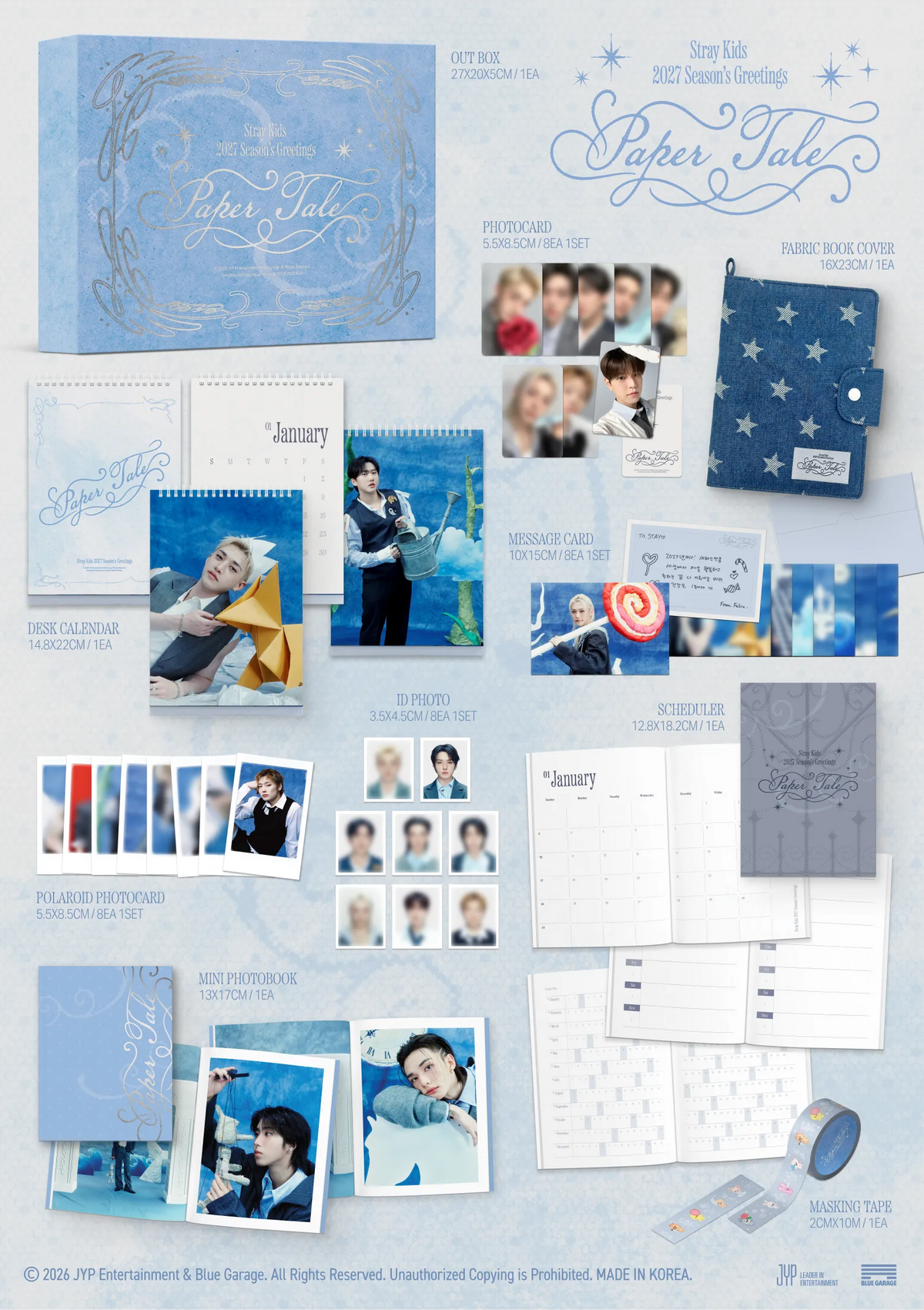 Stray Kids - 2027 Season's Greetings [Paper Tale] + FANS SHOP POB (S1-6C14-201) - image 2