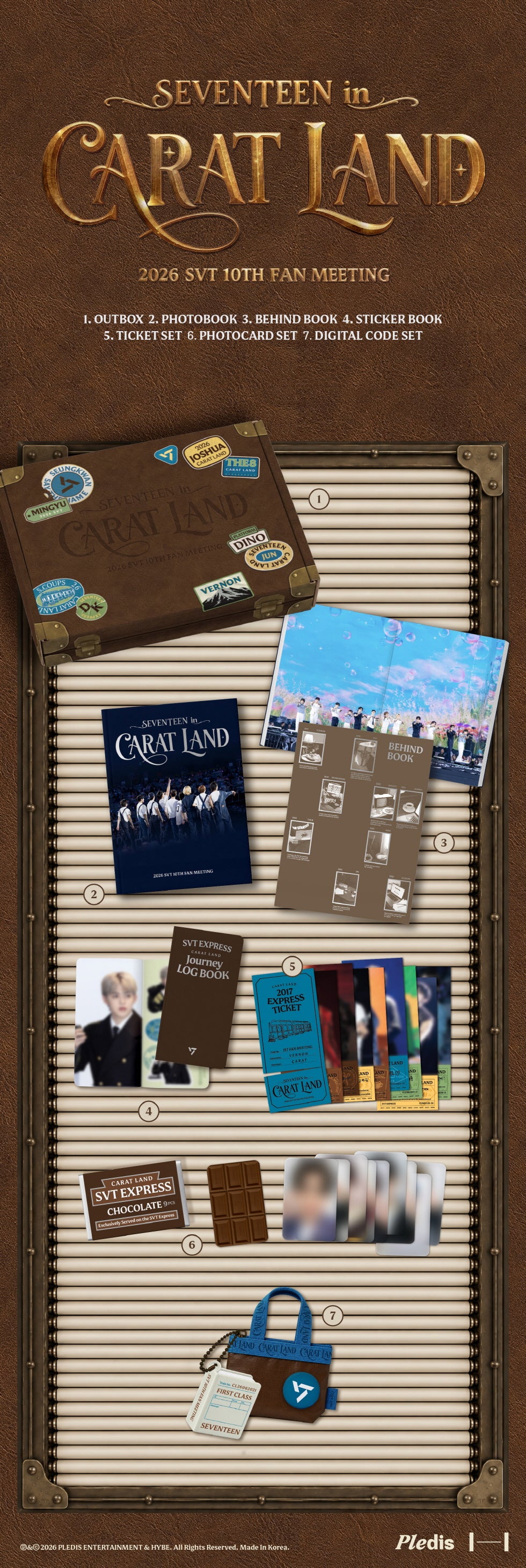 SEVENTEEN - 2026 SVT 10TH FAN MEETING [SEVENTEEN IN CARAT LAND] MEMORY BOOK+ (S4-6A23-114) - image 2 [5df667191f3f]