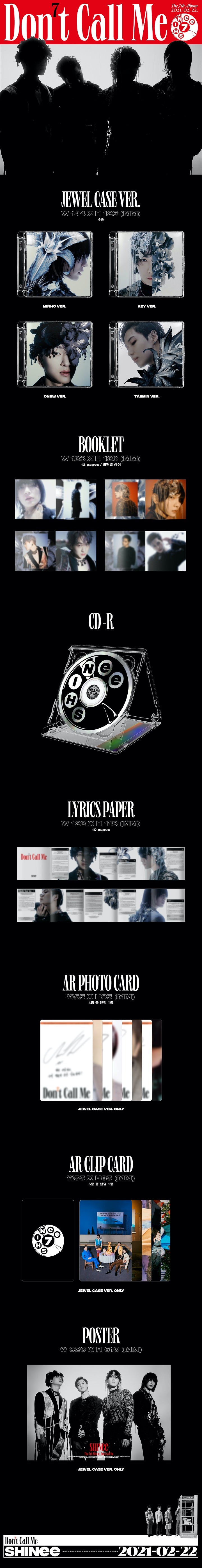 SHINEE - VOL.7 DON'T CALL ME (JEWEL CASE VER.) (S6-1223-103) - image 2 [7ed7387352f0]