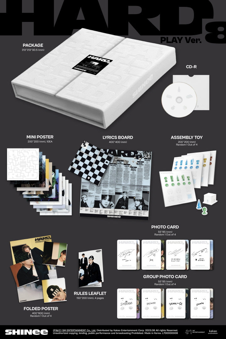 SHINEE - VOL.8 [HARD] (PLAY VER.) (S6-3627-101) - image 2 [ea8a8599878a]